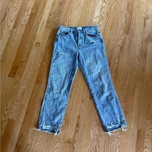 pistola Washed Blue Distressed Boyfriend Jeans